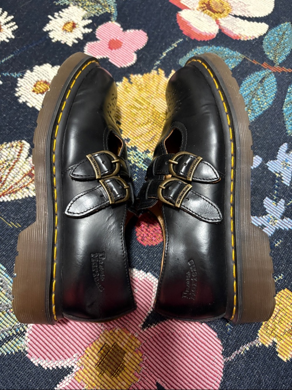 DR MARTENS DOUBLE BUCKLE MARY JANES - Picture 3 of 6